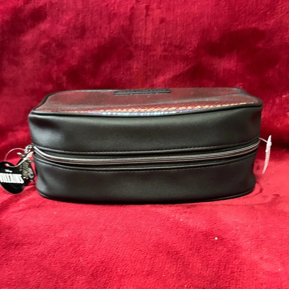 Bath & Body Works Disney Villians Malificent Iridescent Black Cosmetic Bag NWT